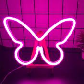 Pink Butterfly Neon Butterfly Butterfly Enseignes Au