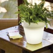 Pot de fleurs lumineux MOOVERE 30 Solaire+Batterie rechargeable