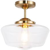 Privatefloor - Lampe de plafond - Suspension de style vintage - Suki Transparent - Verre, Métal - Transparent