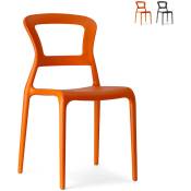 Scab Design - Chaises empilables design moderne restaurant bar et cuisine Scab Pepper Couleur: Orange