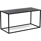 Table Basse Design Rectangulaire Industriel Moderne Metal - Noir