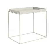 Table d'appoint rectangulaire en métal gris 40 x 60 x 54 cm Tray - HAY