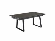 Table extensible 160-240 cm céramique gris foncé pied luge - utah 02 65087490_65087496