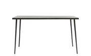 Table rectangulaire Slated / Bois & métal - 140 x 80 cm - House Doctor noir en bois