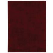 Thedecofactory - santal - Tapis aspect velours burgundy 160x230 - Rouge