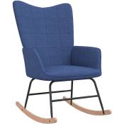 Vidaxl - Chaise à bascule Bleu Tissu Bleu