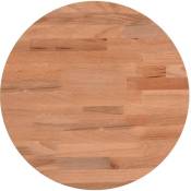 Vidaxl - Dessus de table Ø30x4 cm rond bois massif