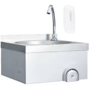 Vidaxl - Lavabo de lavage avec robinet et distributeur
