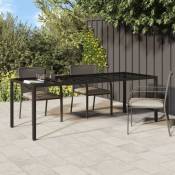 Vidaxl - Table de jardin Marron 250x100x75 cm Verre