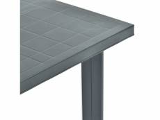 Vidaxl table de jardin vert 80x75x72 cm plastique 48803