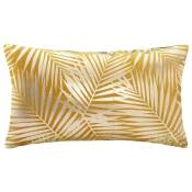 Atmosphera - Coussin velours or Tropic ocre 30x50 cm - Or