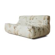 Canapé à imprimé floral blanc Lazy Lounge Reeds