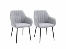 Chaises de visiteur design scandinave - lot de 2 chaises