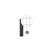 Cloture&jardin - Grillage Soudé Gris Anthracite - jardipremium - Maille 100 x 50mm - 1,50 mètre - Gris Anthracite (ral 7016)