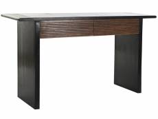 Console / table console en acacia coloris marron foncé - longueur 140 x profondeur 40 x hauteur 76 cm