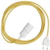 Creative Cables - Snake - Lampe plug-in avec câble textile coloré 5 Mètres - RM10 - RM10