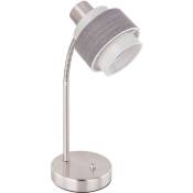 Etc-shop - Lampe de chevet vintage Flexo Spot liseuse beige-gris éclairage chambre