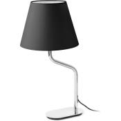 Faro Barcelona - eterna Lampe de table chrome/noire