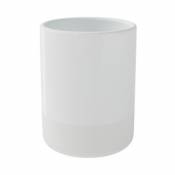 Gobelet GoodHome Koros en céramique coloris blanc Ø8 x H.10 5 cm