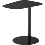 Helloshop26 - Table d'appoint métal 50 x 50 x 38 cm noir mat