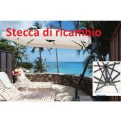 I Giardini Del Re - Attelle aluminium 90 cm 20x30 mm Pie'ce de'tache'e pour parasol de'centre' 3x4 mt Maxima Alu