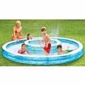 Intex PISCINE GONFLABLE RONDE BABY FISH DOUBLE cm,