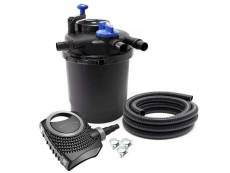Kit set bassin 6000 litres 11 watts uvc pompe 6000 lparh tuyau 5 m kit de filtration helloshop26 16_0001944