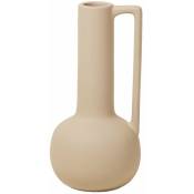 Madura - Vase 18x18xH36 cm Beige grès - elyon - Beige