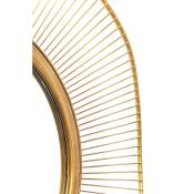 Miroir Sun Storm doré 93cm Kare Design