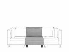 Module fauteuil en tissu gris clair pour canapé fevik