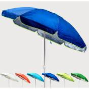 Parasol de plage 200 cm anti-vent protection uv Sardegna | Bleu