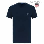Polo ou Tee-Shirt tout Coton Gant US® T-Shirt - Bleu M