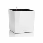 Pot Cube 30 Lechuza Kit Complet 30 cm - Blanc brillant