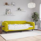 Prolenta Premium - Maison du'Monde - Lit de repos jaune 100x200 cm velours