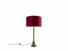 Qazqa led lampes de table pisos - rouge - art deco - d 350mm