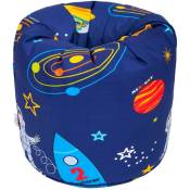 Ready Steady Bed Rond pouf enfant pour intérieur - Siège Doux et sûr pour Enfants dans la Salle de Jeux - garçon de l'espace