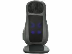Siège massant shiatsu pour dos & cou - massage du dos chauffant - 6 points de massage - télécommande, adaptateur voiture inclus
