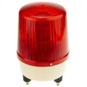 Sirène lumineuse avec lumière led rotative rouge 160 mm
