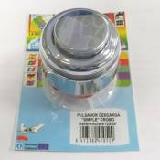 S&m - Chasse d'eau simple à bouton poussoir chromé 410529