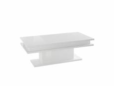 Table basse blanche 100x55cm salon moderne design little