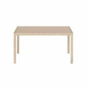 Table rectangulaire Workshop / Placage chêne - 140 x 92 cm - Muuto bois naturel en bois