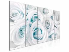 Tableau - satin rose (5 parts) narrow turquoise [225x90]