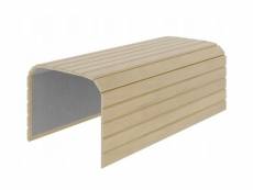 Tablette pliable plateau pour accoudoir de canapé couleur hêtre 40x44cm wood