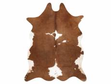 Tapis imitation peau de vache, vache g5070-2, marron cuir 180x220 cm
