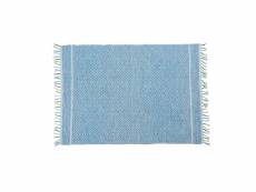 Tapis moderne ontario, style kilim, 100% coton, bleu, 230x160cm 8052773471596