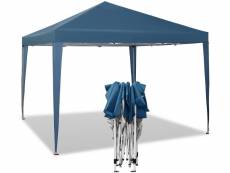 Tonnelle de jardin-tente pliante-protection du soleil uv 50+hauteur réglable 3x3m-bleu