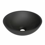 Vasque ronde à poser trend - Noir mat - Noir