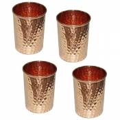 Verre/goblet artisanal en cuivre pur fabriqué en Inde,