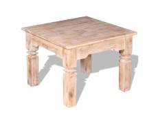Vidaxl table basse bois d'acacia 60 x 60 x 45 cm 244052