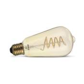 Ampoule LED E27 Edison Golden ST64 4W COB Filament Spirale Miidex Lighting® blanc-chaud-2700k - non-dimmable